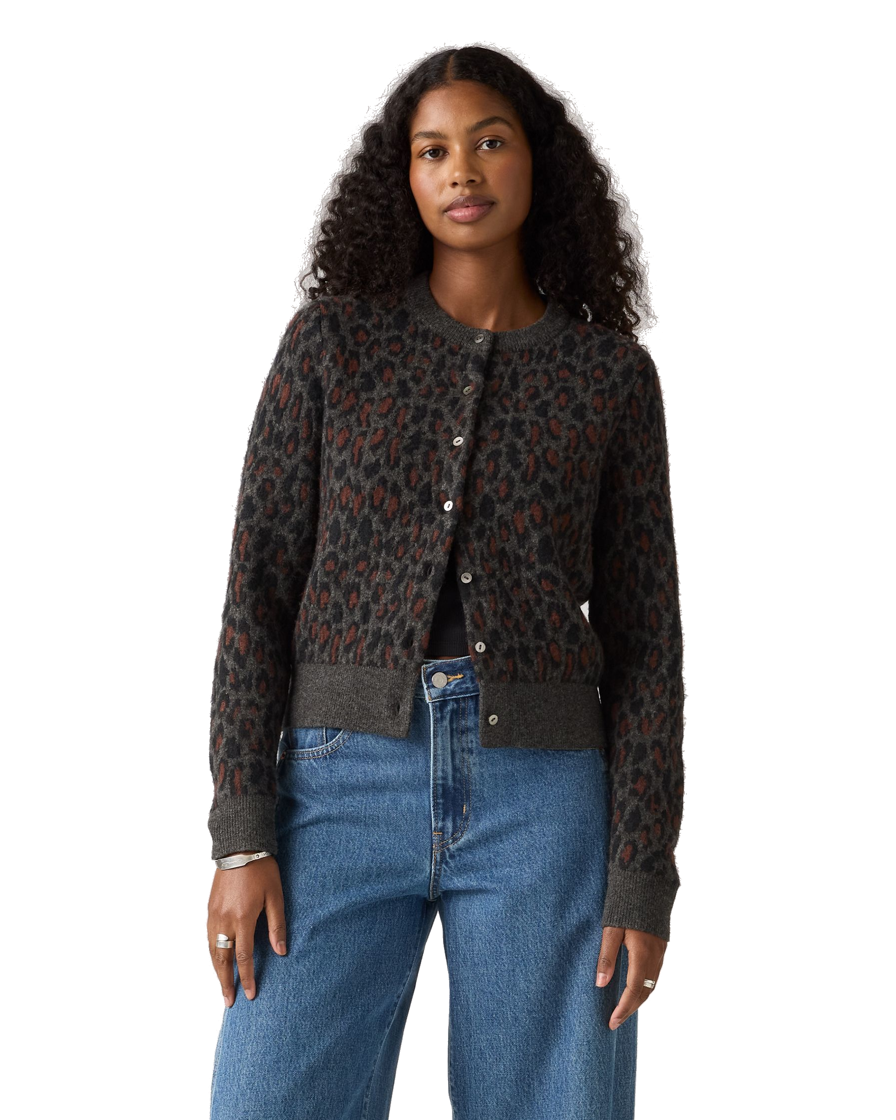 The Levi's® Tara Wooly Cardigan in Black | Anns Cottage – Ann's