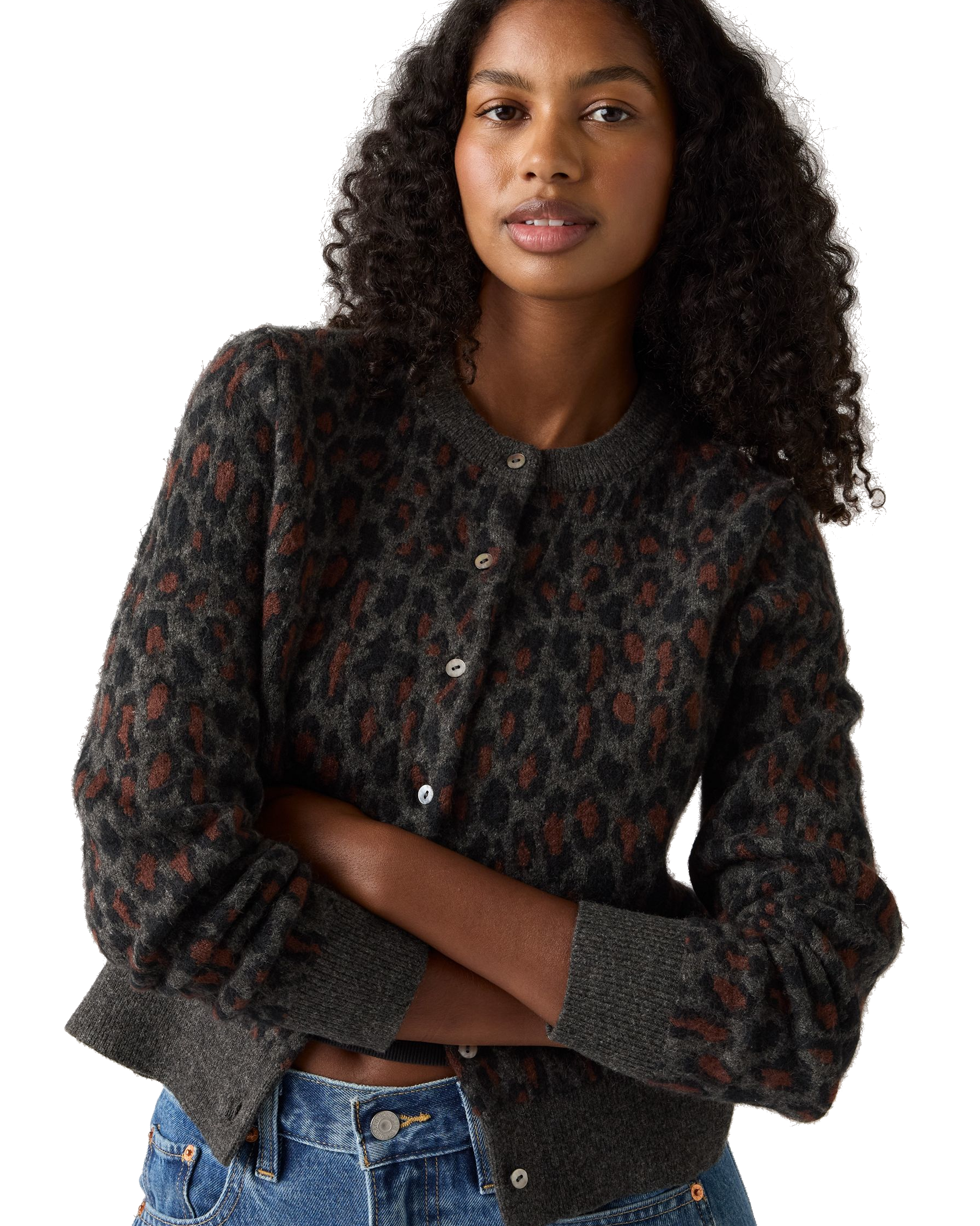 The Levi's® Tara Wooly Cardigan in Black | Anns Cottage – Ann's