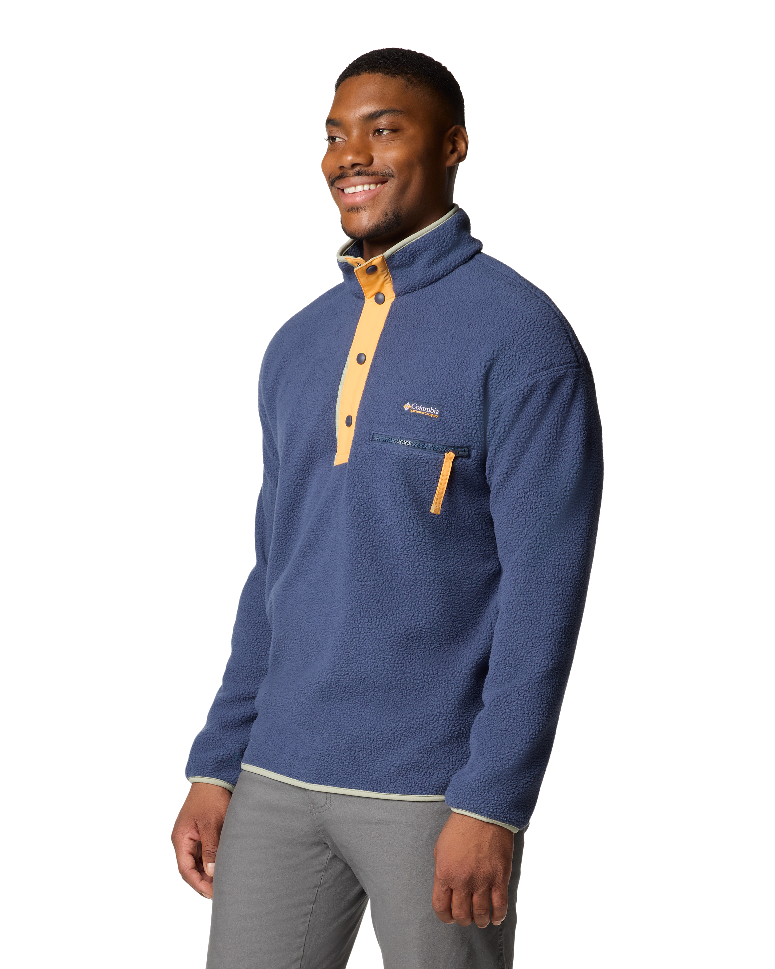 The Columbia Helvetia™ II Half Snap Fleece Jacket in Blue | Anns The Columbia Helvetia™ II Half Snap Fleece Jacket in Blue | Anns