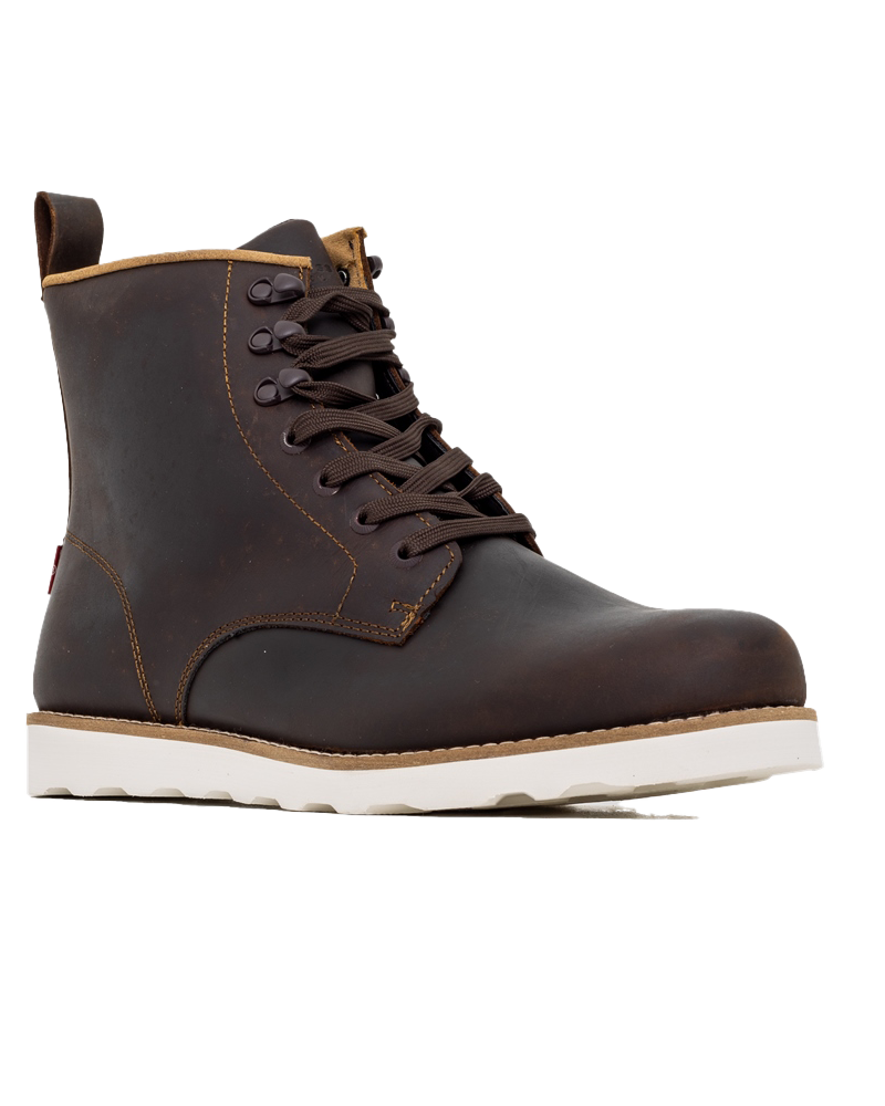 High Top Levis Brown Boots Levi's Levis Track Lace Up Boots In