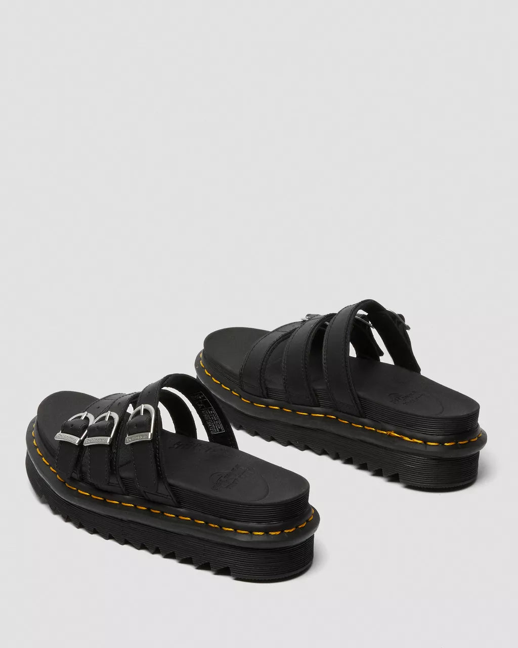 The Dr Martens Womens Blaire Slide Leather Sandals in Black Anns Cottage Ann s Cottage