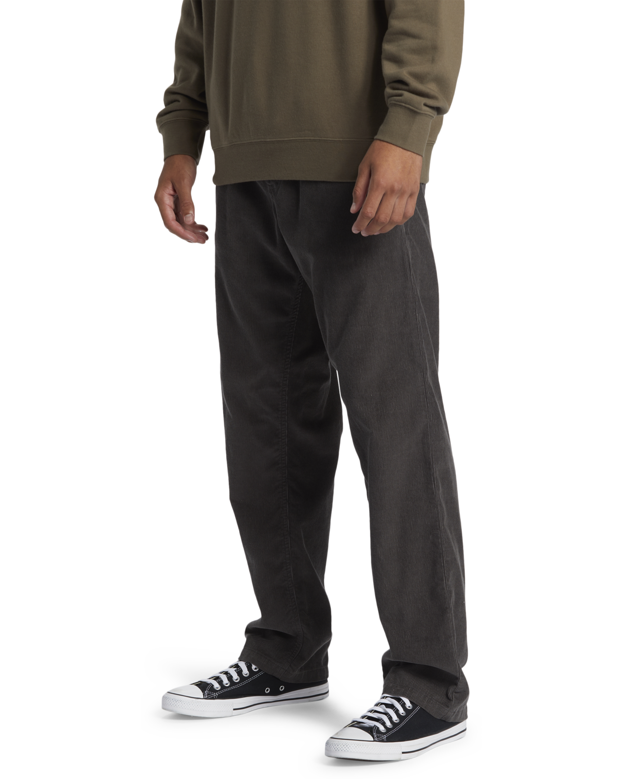 The Quiksilver DNA Cord Beach Trousers in Black Anns Cottage