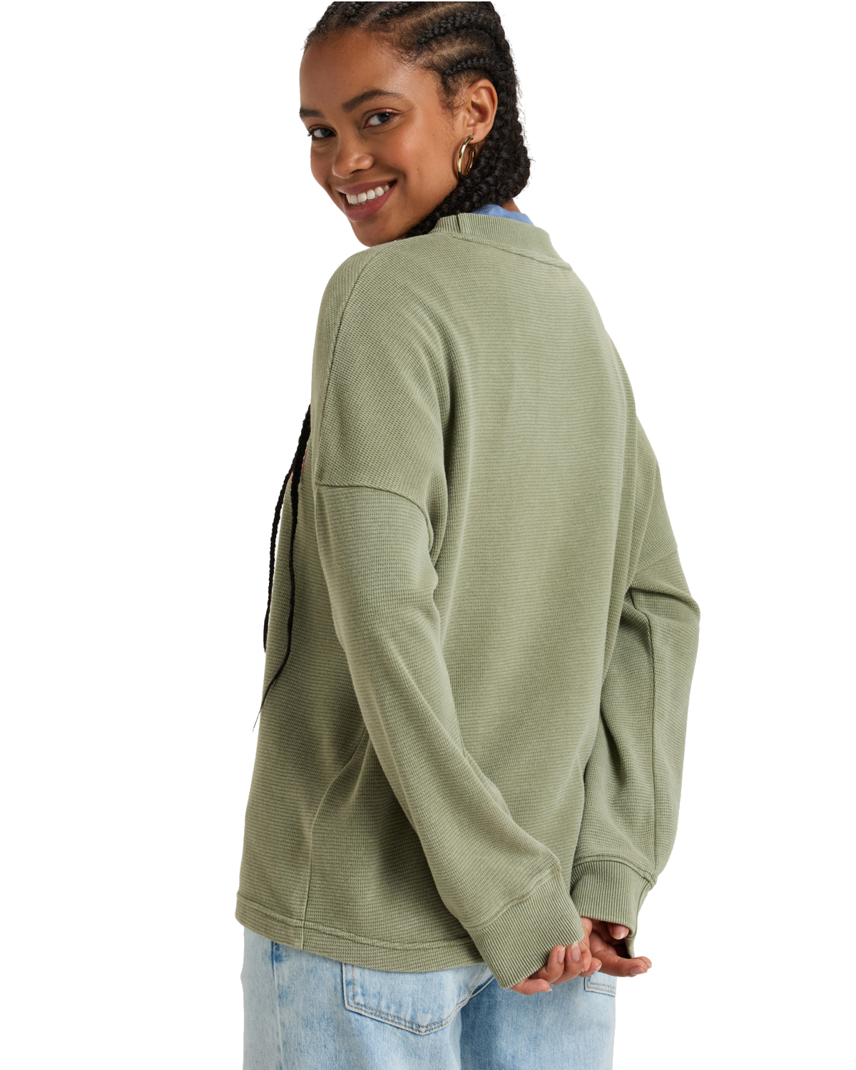 The Roxy East Side Long Sleeve T-Shirt in Green | Anns Cottage