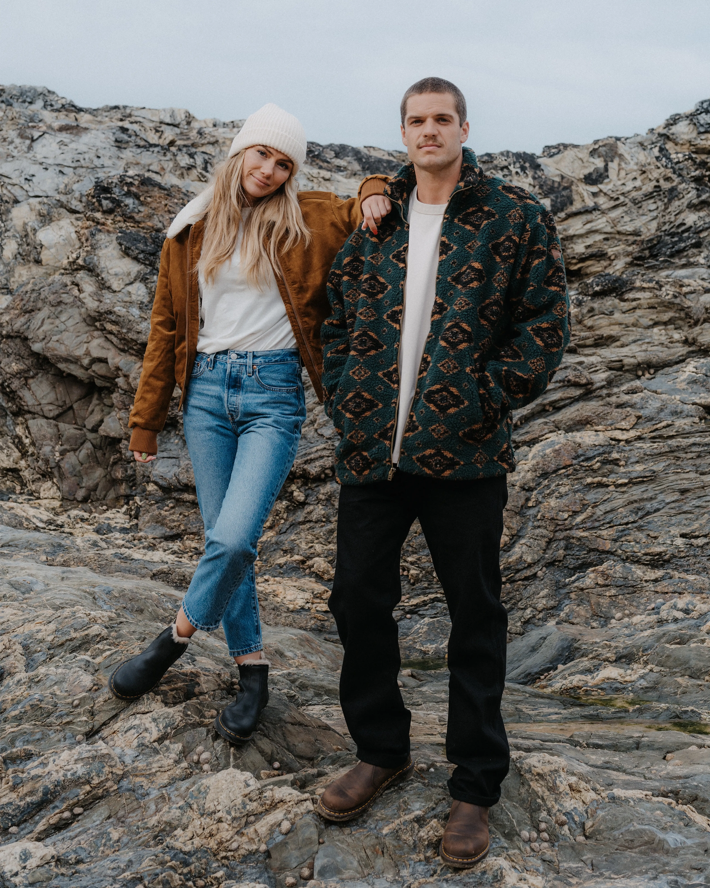 The Wrangler Sherpa Fleece Jacket in Green Anns Cottage – Ann's