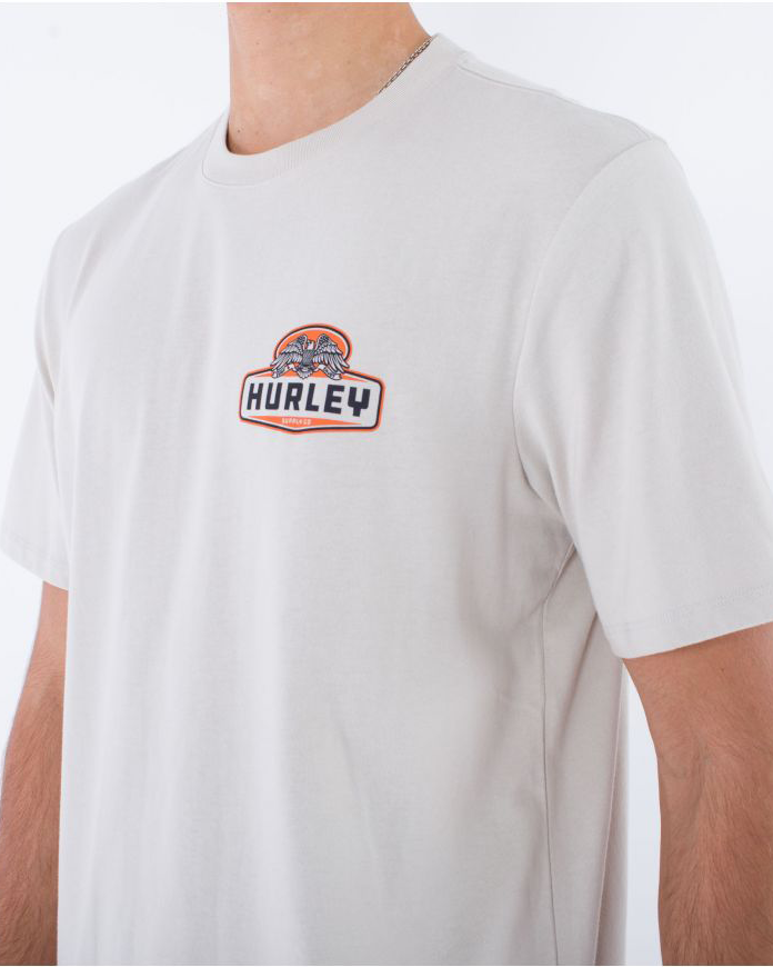 T-shirt Homme Hurley Rouge - Taille S - Imprimé Graphique - 100% Coton - Occasion