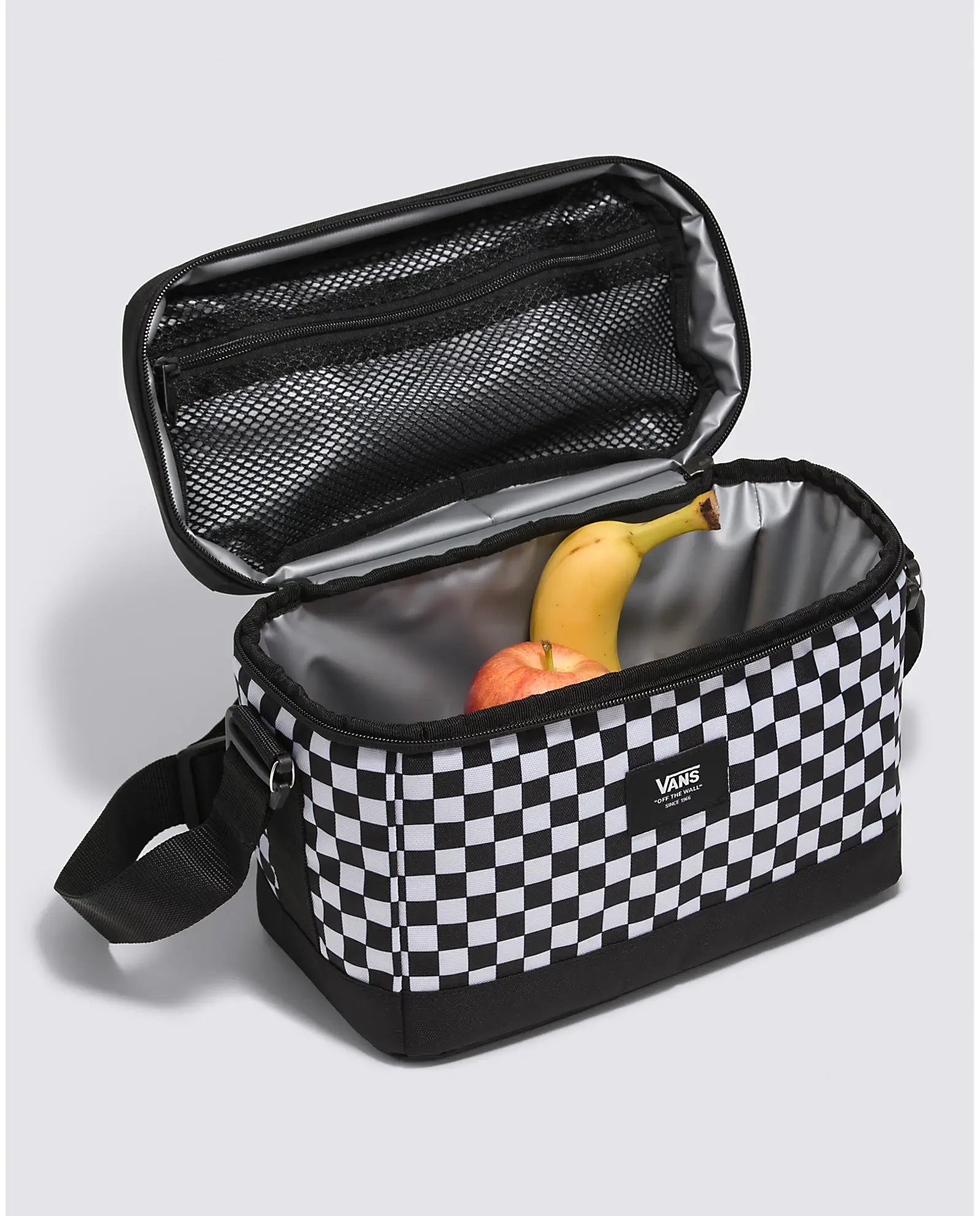 Black and white checkered lunch box shop