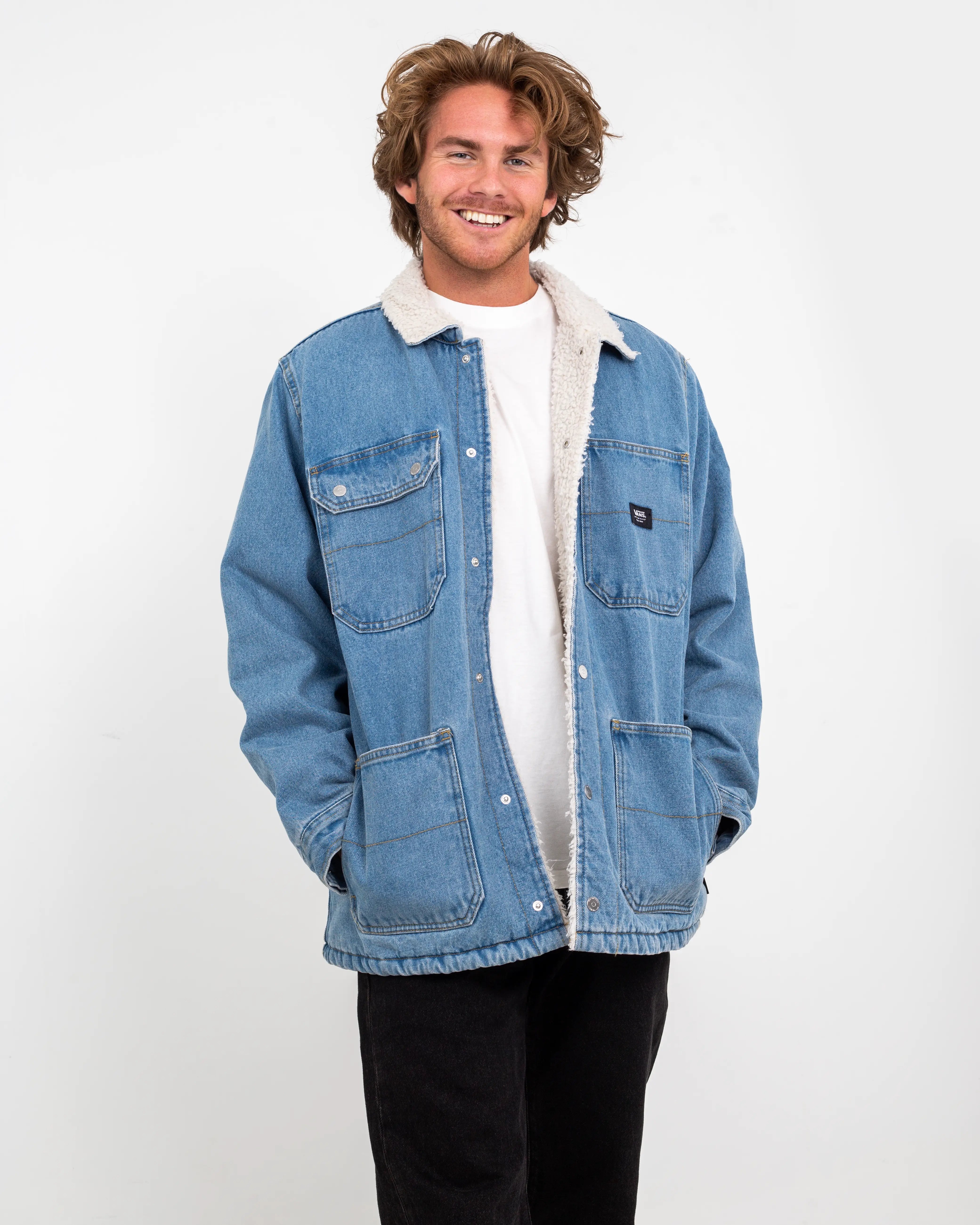 Men Denim Sherpa Swing Jacket Levi's Trucker Levis Sherpa