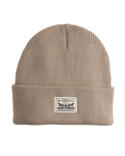The Levi's® Mens Backpatch Beanie in Dkhaki