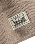 The Levi's® Mens Backpatch Beanie in Dkhaki