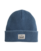 The Levi's® Mens Backpatch Beanie in Dusky Indigo