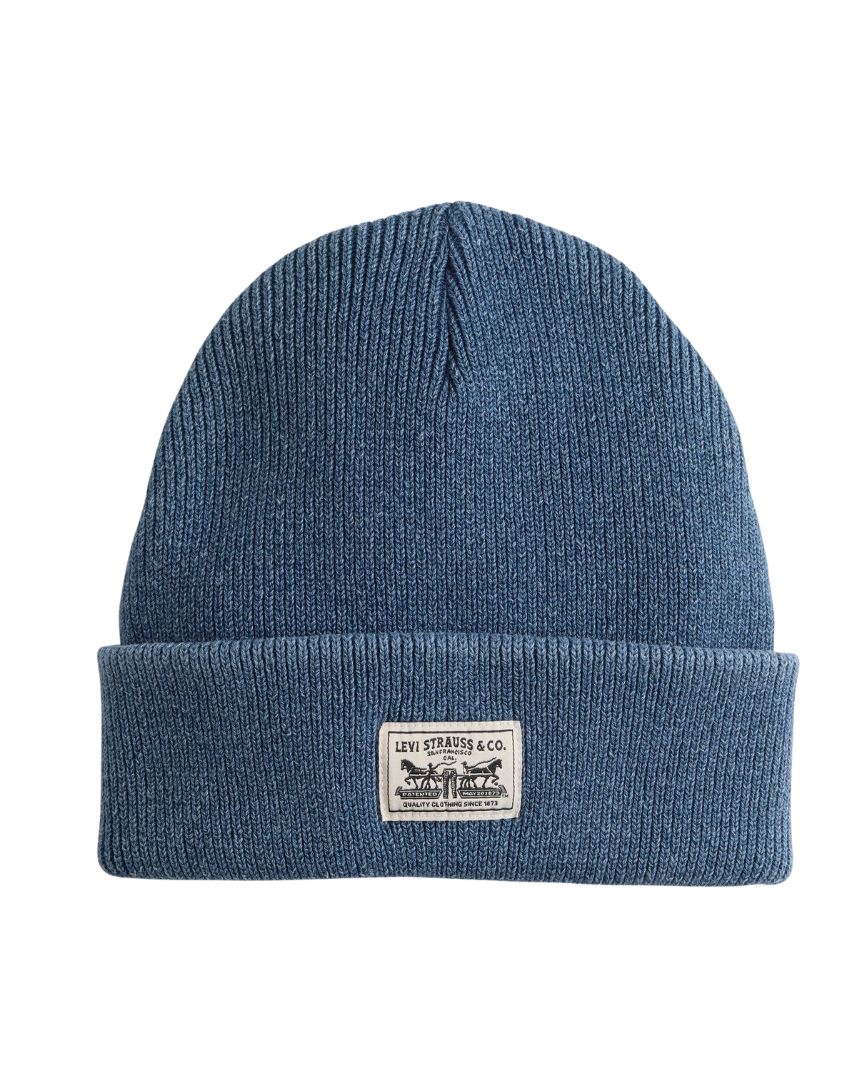 The Levi's® Mens Backpatch Beanie in Dusky Indigo