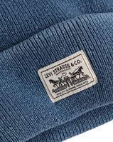 The Levi's® Mens Backpatch Beanie in Dusky Indigo