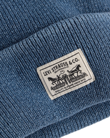 The Levi's® Mens Backpatch Beanie in Dusky Indigo