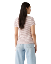 The Levi's® Womens Essential Housemark T-Shirt in Gianna Stripe Zephyr