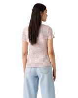 The Levi's® Womens Essential Housemark T-Shirt in Gianna Stripe Zephyr