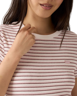 The Levi's® Womens Essential Housemark T-Shirt in Gianna Stripe Zephyr