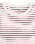The Levi's® Womens Essential Housemark T-Shirt in Gianna Stripe Zephyr