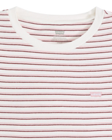 The Levi's® Womens Essential Housemark T-Shirt in Gianna Stripe Zephyr
