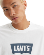 The Levi's® Mens Vintage Batwing Graphic T-Shirt in Vintage Indigo Batwing White