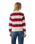 The Levi's® Womens Rocket Jumper in Charlotte Stripe Scarlet