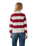 The Levi's® Womens Rocket Jumper in Charlotte Stripe Scarlet