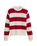 The Levi's® Womens Rocket Jumper in Charlotte Stripe Scarlet