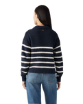 The Levi's® Womens Satellite Polo Jumper in Marine Stripe