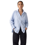 The Levi's® Womens Harlie Boyfriend Shirt in Chambray Blue