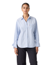 The Levi's® Womens Harlie Boyfriend Shirt in Chambray Blue