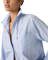 The Levi's® Womens Harlie Boyfriend Shirt in Chambray Blue