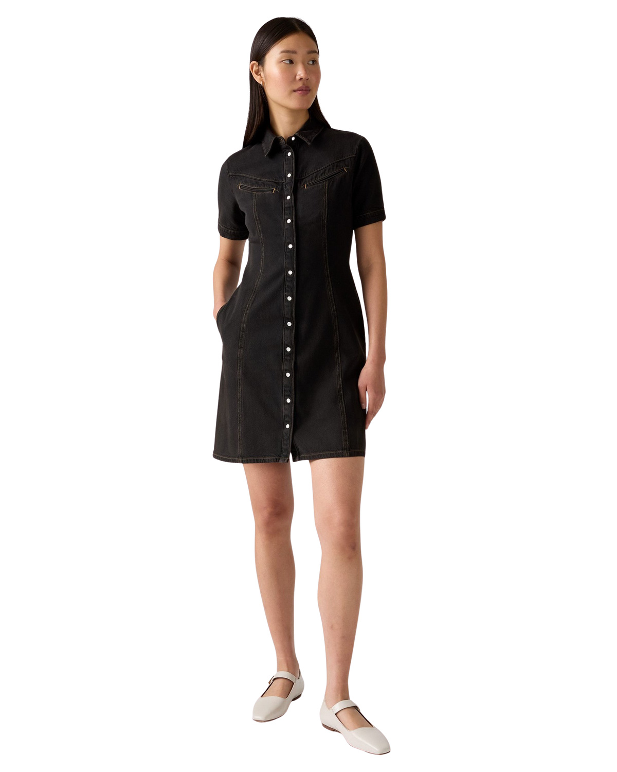 The Levi's® Womens Rinoa Denim Dress in Last Act