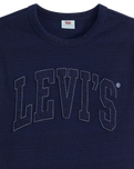 The Levi's® Womens Graphic Tabor T-Shirt in 1873 Raw Edge Applique Indigo