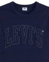 The Levi's® Womens Graphic Tabor T-Shirt in 1873 Raw Edge Applique Indigo