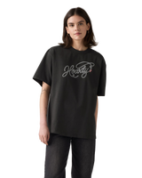 The Levi's® Womens Graphic Tabor T-Shirt in Howdy Script Pirate Black