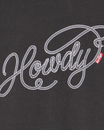 The Levi's® Womens Graphic Tabor T-Shirt in Howdy Script Pirate Black