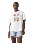 Graphic Tabor T Shirt in Vitamin Sea Bright White
