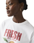 Graphic Tabor T Shirt in Vitamin Sea Bright White