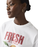 Graphic Tabor T Shirt in Vitamin Sea Bright White