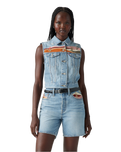 The Levi's® Womens Embroidered Gilet in Desert Utopia
