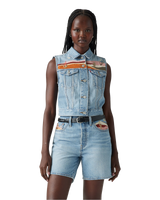 The Levi's® Womens Embroidered Gilet in Desert Utopia