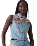 The Levi's® Womens Embroidered Gilet in Desert Utopia