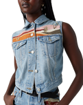 The Levi's® Womens Embroidered Gilet in Desert Utopia