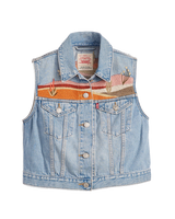 The Levi's® Womens Embroidered Gilet in Desert Utopia