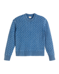 The Levi's® Womens Boyfriend Cable Jumper in Indigo Blue