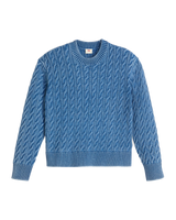 The Levi's® Womens Boyfriend Cable Jumper in Indigo Blue