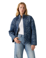 Lottie Liner Jacket in Emme Patchwork Bandana Dark Indigo