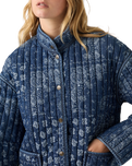 Lottie Liner Jacket in Emme Patchwork Bandana Dark Indigo