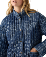 Lottie Liner Jacket in Emme Patchwork Bandana Dark Indigo