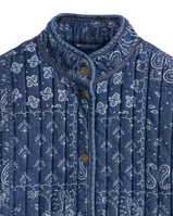 Lottie Liner Jacket in Emme Patchwork Bandana Dark Indigo