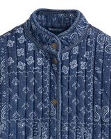 Lottie Liner Jacket in Emme Patchwork Bandana Dark Indigo